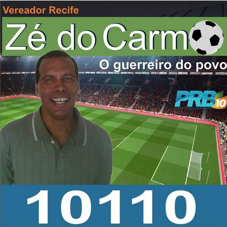 Zé do Carmo é candidato pelo PRB Zé do Carmo é candidato pelo PRB