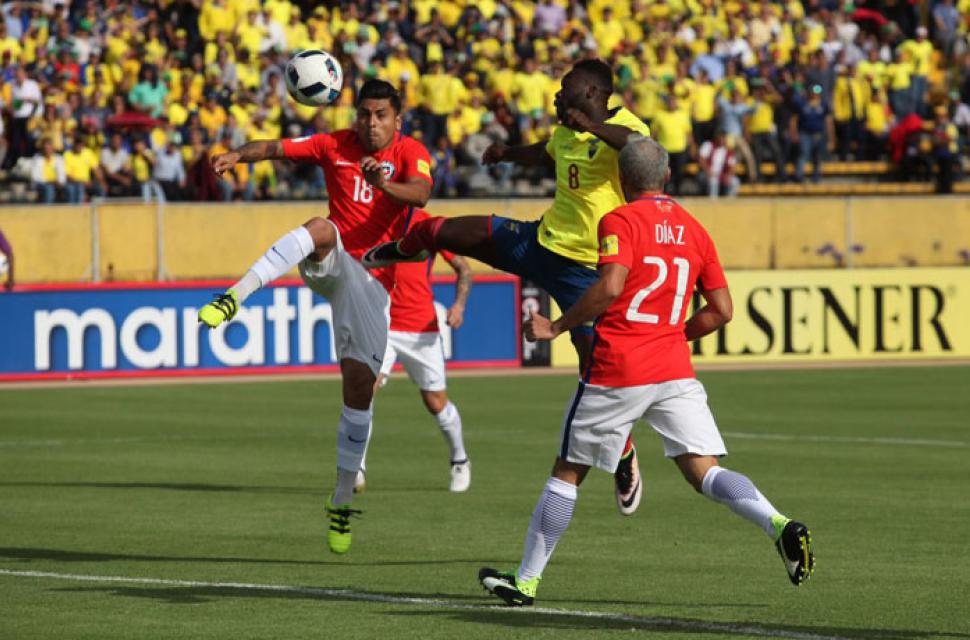 Equador se recuperou das três derrotas seguidas com um passeio sobre o Chile