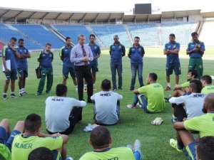 Série B: Presidente Sergio Frota reúne elenco do Sampaio Corrêa e passa confiança