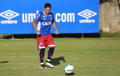 Feliz no Bahia novamente, Rômulo quer conquistar vaga no time (Foto: Felipe Oliveira / Bahia) 