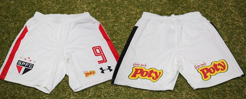 Marca da Poty vai ficar estampada nos calções do são Paulo até 2018. Marca quer abrangência nacional