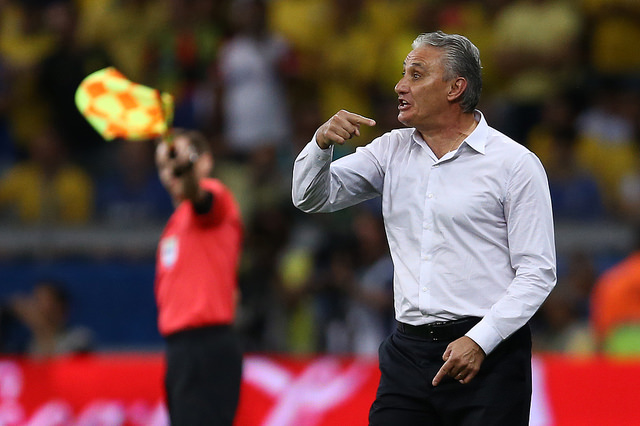Tite muito satisfeito com a seleção e o público mineiro. Foto: cbf.com.br