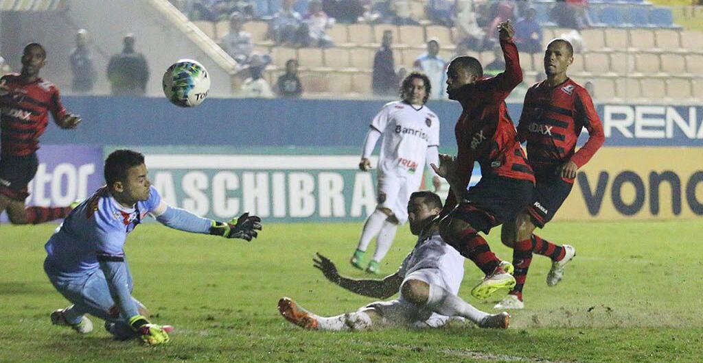 Último duelo entre Brasil-RS e Oeste terminou em empate por 1 a 1. (Foto: Jonathan Silva / GEB)