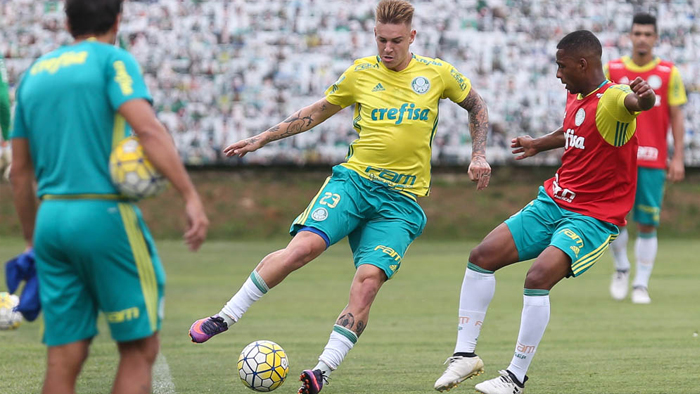 Cuca escala Palmeiras com 12 jogadores em treino para partidas finais