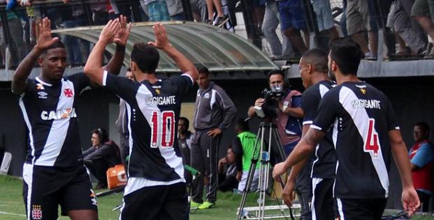 Vasco venceu Bragantino, por 2 a 1, e quebrou jejum de três rodadas. Foto: Nelson Costa