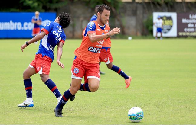 Gustavo quer Bahia ligado para fazer grande apresentação (Foto: Felipe Oliveira / Bahia) 