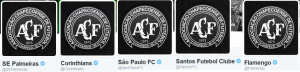 Clubes prestam solidariedade a Chapecoense alterando escudos no Twitter
