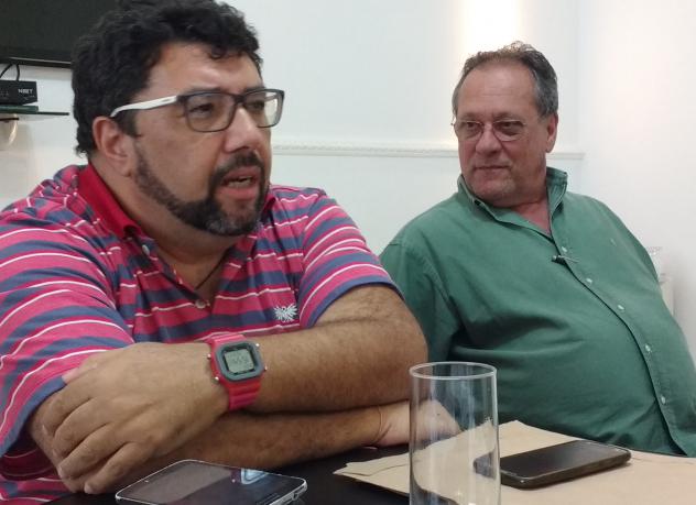 Nando Lopes, à esquerda, e Mário Luiz: apoio ao trabalho da Aceisp