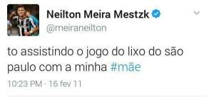 Após polêmica por ofensa ao São Paulo, Neilton pede desculpas nas redes sociais