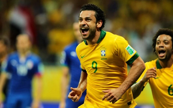 Fred foi decisivo na vitória sobre a Itália que rendeu o primeiro lugar do Grupo A (Foto: Wagner Carmo/VIPCOMM)