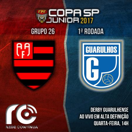 Rede Contínua transmite os jogos do Flamengo de Guarulhos em 2017