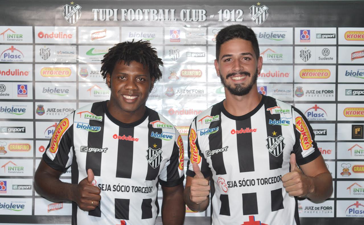 Mineiro: Tupi apresenta zagueiros Elivelton Viana e Kadu Fernandes