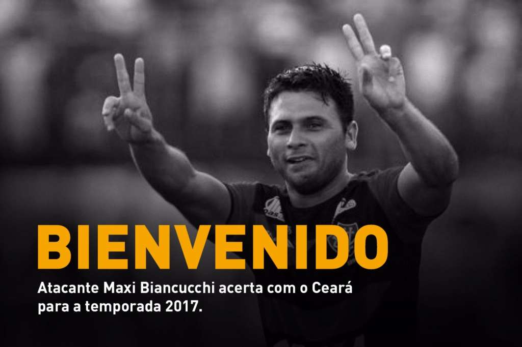 Argentino Maxi Biancucchi assina com o Ceará até o final de 2017 (Foto: Christian Alekson/CearaSC.com) 