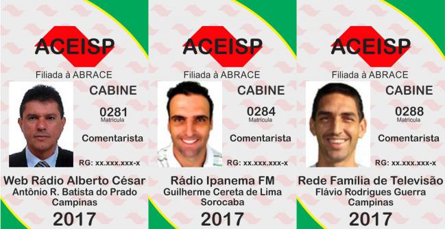 Antônio Rogério Batista do Prado, Guilherme Cereta de Lima e Flávio Rodrigues Guerra já são ex-árbitros credenciados pela ACEISP - Divulgação