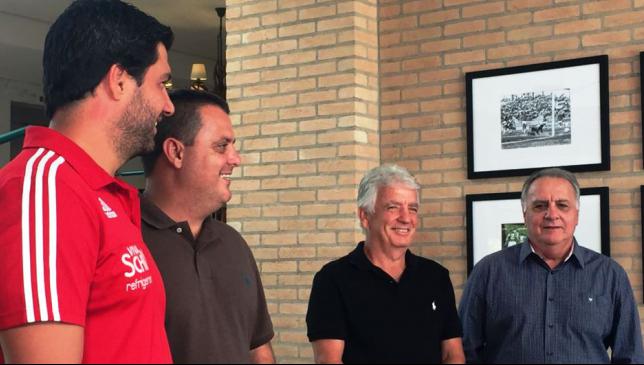 Felipe e Gustavo com os pais: Marco Aurélio e Dicá