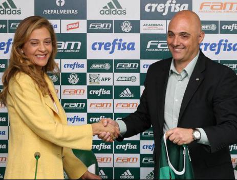 Leila quer ser ainda maisatuante nos bastidores do Palmeiras