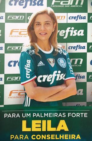 Leila teve votação histórica no Palmeiras