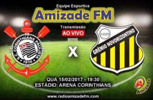 ​IMPRENSA: Rádio Amizade FM transmite Novorizontino e Corinthians na Arena