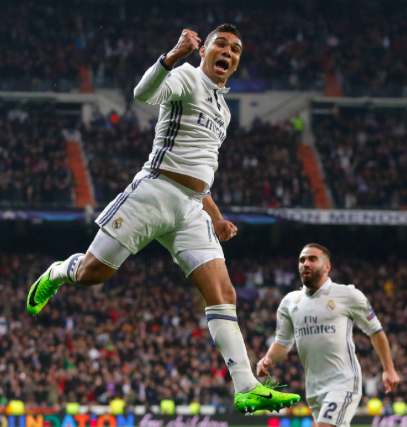 Casemiro marcou um golaço pelo Real Madrid