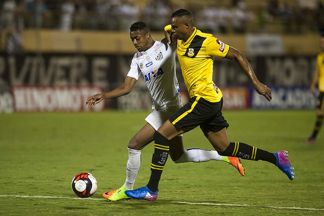 Bruno Henrique decide e Santos goleia o Bernô no Estádio Primeiro de Maio. Foto: Santos FC Oficial