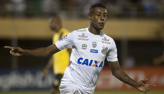 Bruno Henrique roubou a cena na goleada do Santos sobre o São Bernardo: fez três gols