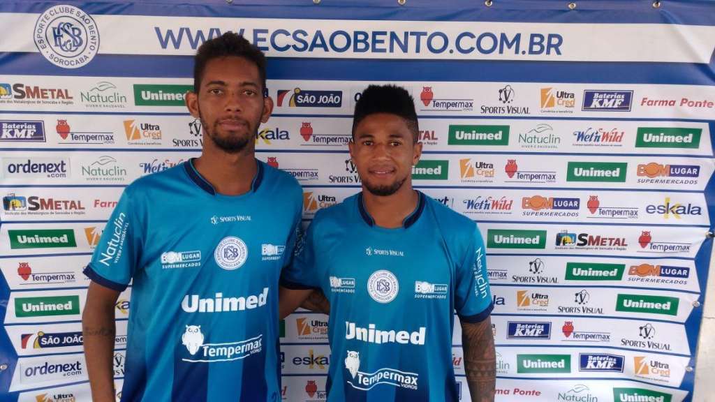São Bento apresenta os atacantes Erik e Diego Oliveira para o Paulistão