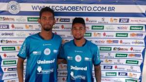 Paulistão: São Bento apresenta os atacantes Erik e Diego Oliveira