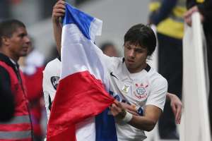 Artilheiro da Arena, paraguaio Romero brinca após gol: 'Tinha de ter saído ontem'