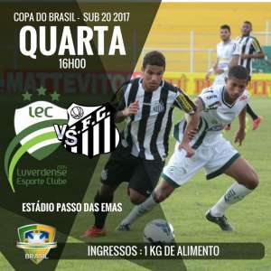 Forte nas categorias de base, Luverdense recebe Santos pela Copa do Brasil Sub-20