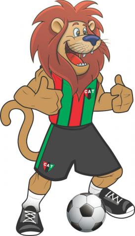 Mascot Pokemon futebolista clube de futebol disfarce