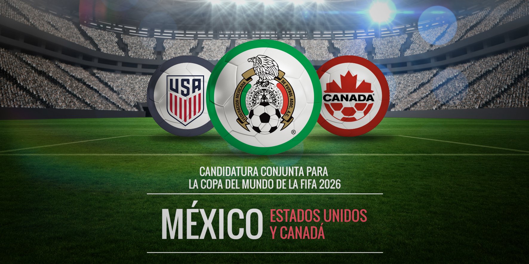 EUA, Canadá e México defendem antecipação da definição sobre sede da Copa de 2026