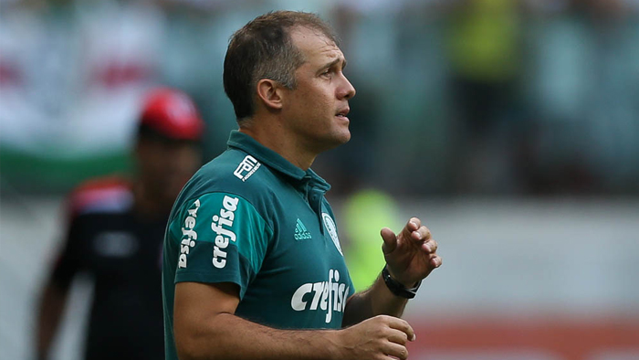 O técnico Eduardo Baptista não gostou da apresentação do Palmeiras