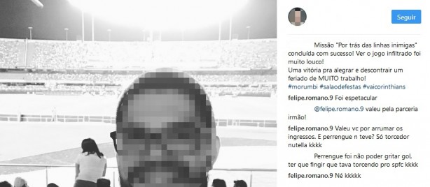 Torcedores do Corinthians se infiltram na torcida do São Paulo no Morumbi 2 0002050236922 img