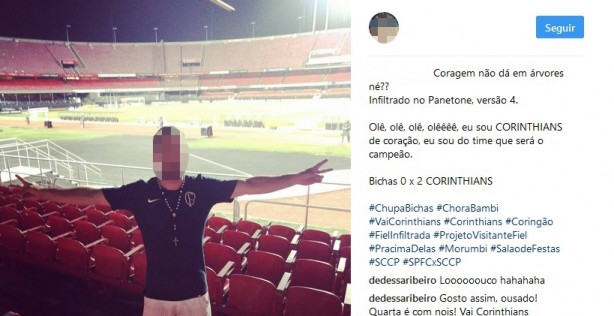 Torcedores do Corinthians se infiltram na torcida do São Paulo no Morumbi 8 0002050236928 img