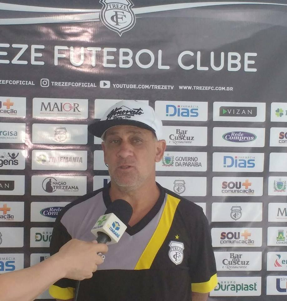 Paraibano: Invicto há nove jogos, Celso Teixeira prepara Treze para Clássico dos Maiorais