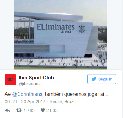 Íbis desafia o Corinthians para um duelo na ‘Eliminates Arena’ 2 0002050237546 img