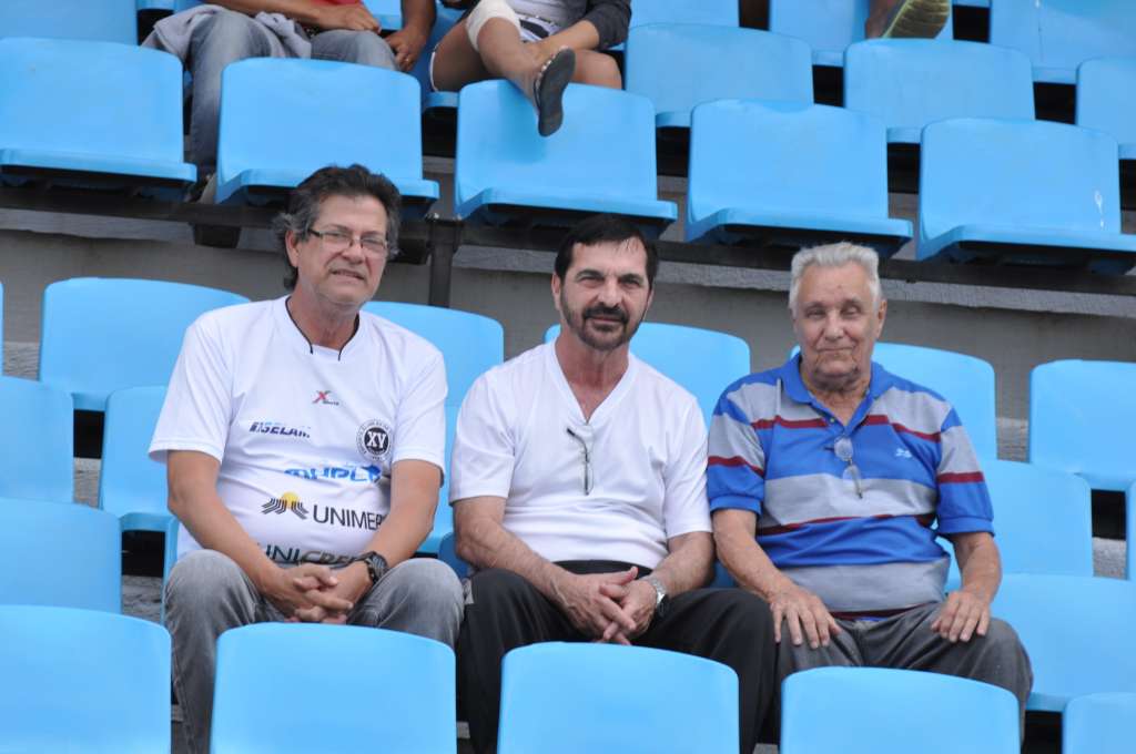 O Secretário Municipal de Esportes Dr. Pedro Mello esteve presente acompanhando a partida ao lado de Riva Salvador