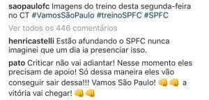 Pato defende São Paulo em má fase, mas ator corneta: 