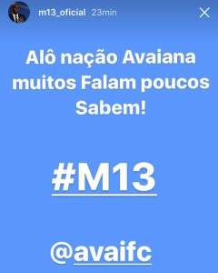 Maicon posta mensagem enigmática e indica acerto com Avaí