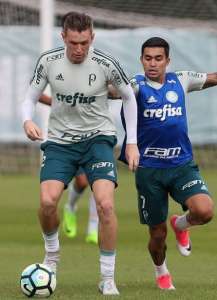 Recuperado, Dudu treina, mas ainda é dúvida no Palmeiras