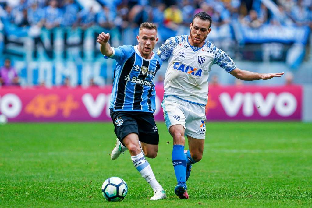 O Avaí surpreendeu a todos ao vencer o Grêmio, por 2 a 0, em plena Arena do Grêmio - Lucas Uebel/ Divulgação Grêmio