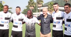 Depois de ver Cássio, Taffarel acompanha treino de Vanderlei no Santos