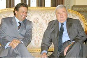 Aécio Neves e Ricardo Teixeira (à direita)