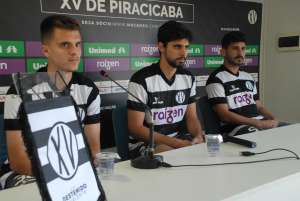 ​Copa Paulista: Trio é apresentado no XV de Piracicaba e ressalta trabalho