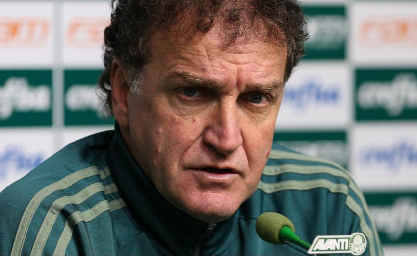 Cuca tenta botar panos quentes em polêmica com Felipe Melo (Foto: César Greco / Palmeiras)