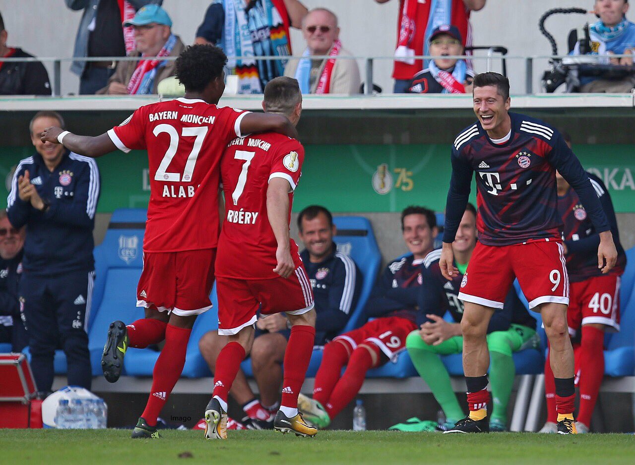 COPA DA ALEMANHA: Com dois de Lewandowski, Bayern de Munique goleia na estreia