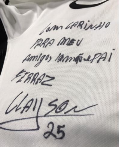 Homenagem de Clayson a Ferraz