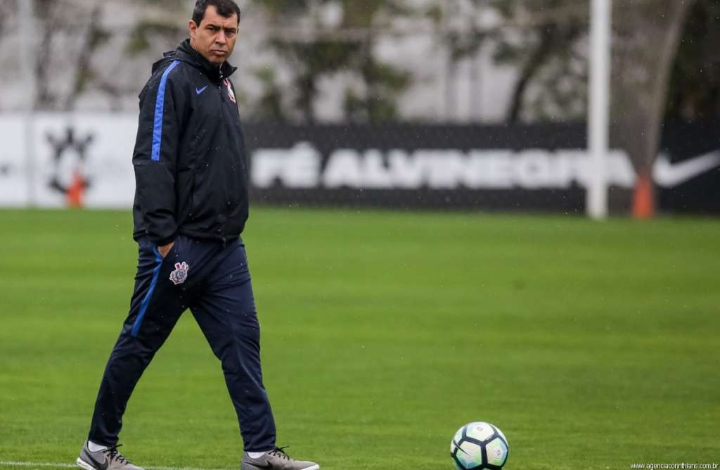 O técnico Fábio Carille se mostrou tranquilo apesar da derrota do Corinthians