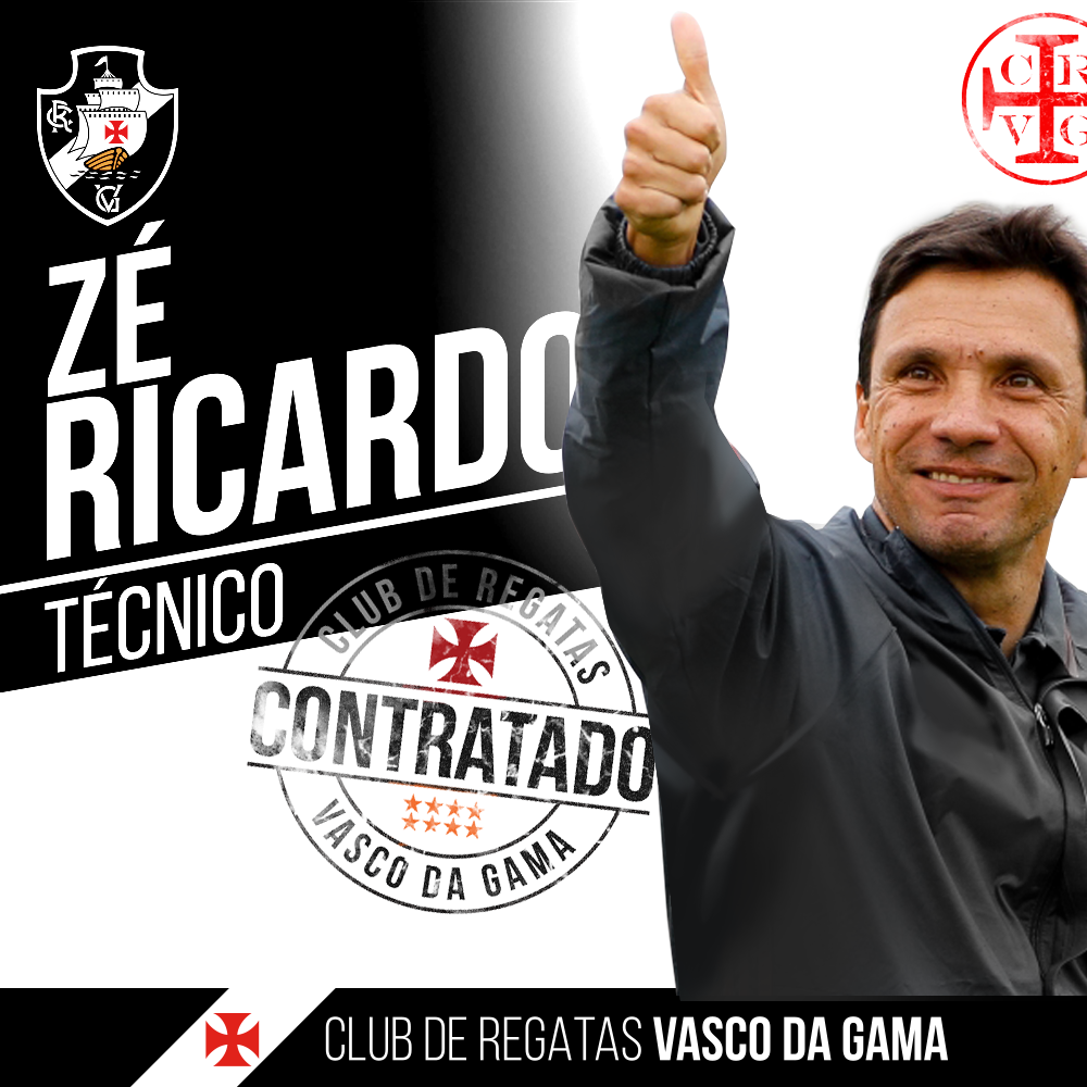 Diretoria do Vasco enfim confirma contratação do técnico Zé Ricardo, ex-Flamengo