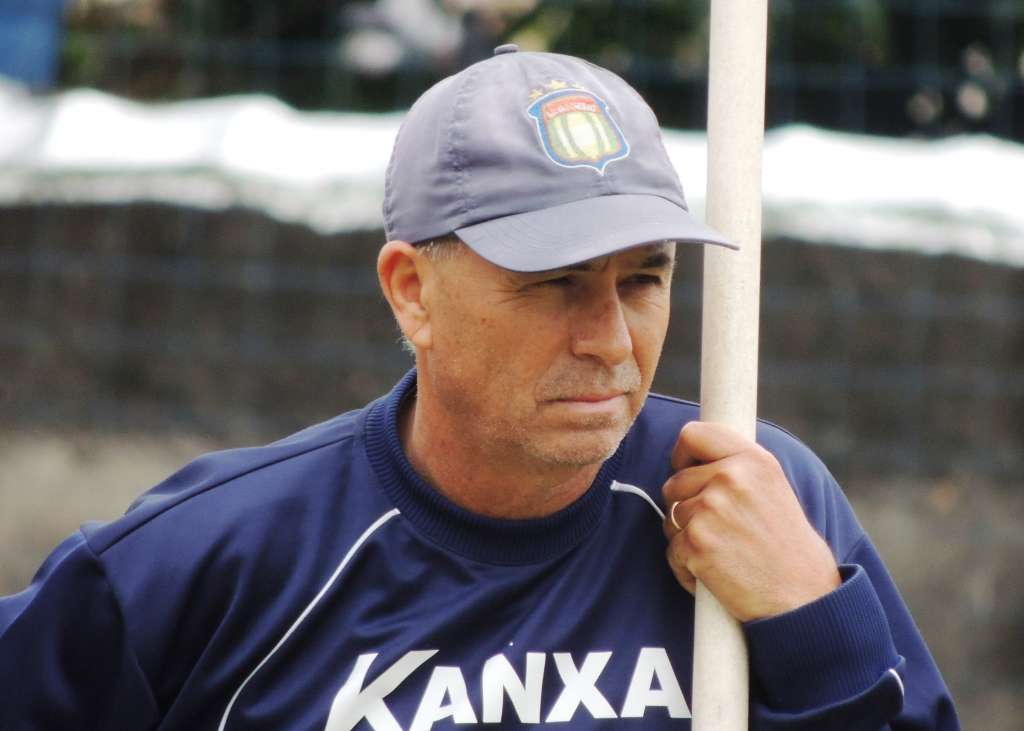 Contente ao término do duelo, o comandante azulino destacou a importância que este número possui para a sua carreira (Foto: Fabrício Cortinove)